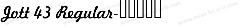 Jott 43 Regular字体转换